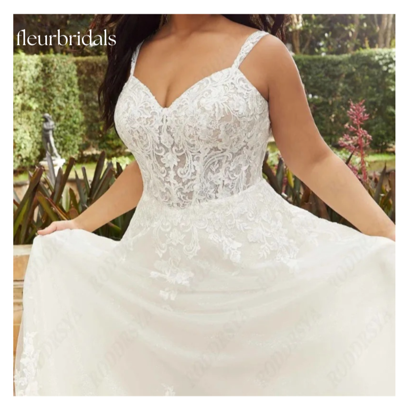 Plus Size Wedding Dresses For Women Boho A-line Sexy V-Neck Backless Custom Made Bridal Gown